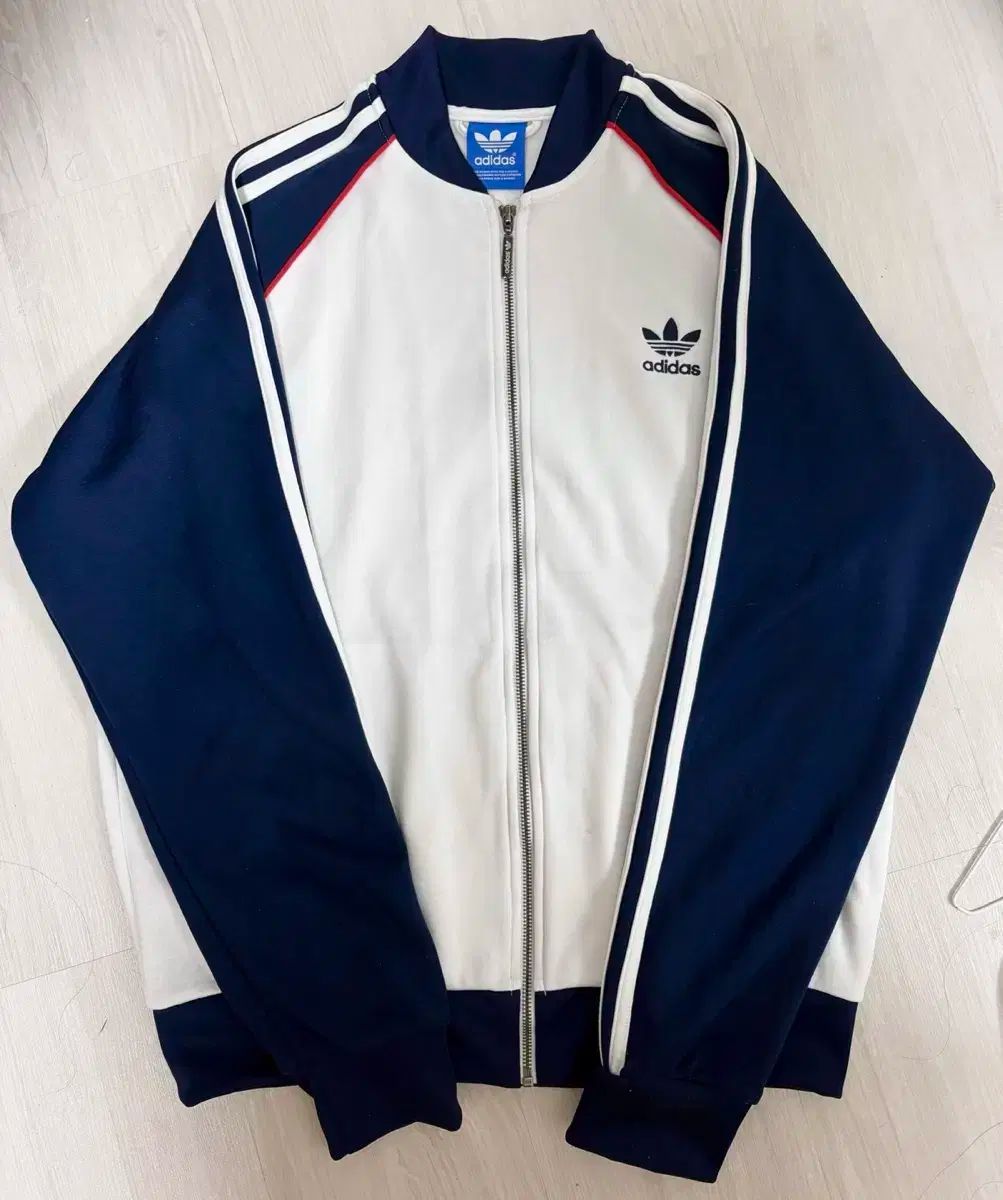 adidas アディダス ヨーロッパ 白 ネイビー トラックトップス ジャージ