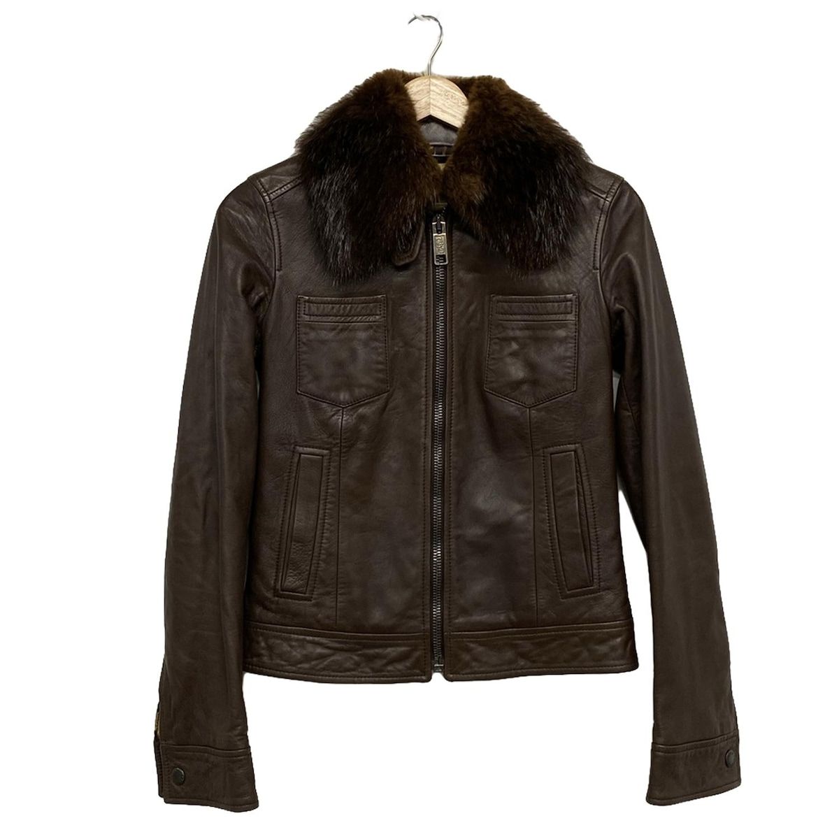 DOLCE＆GABBANA ドルチェ＆ガッバーナ毛皮ファーコートジャケットD&G