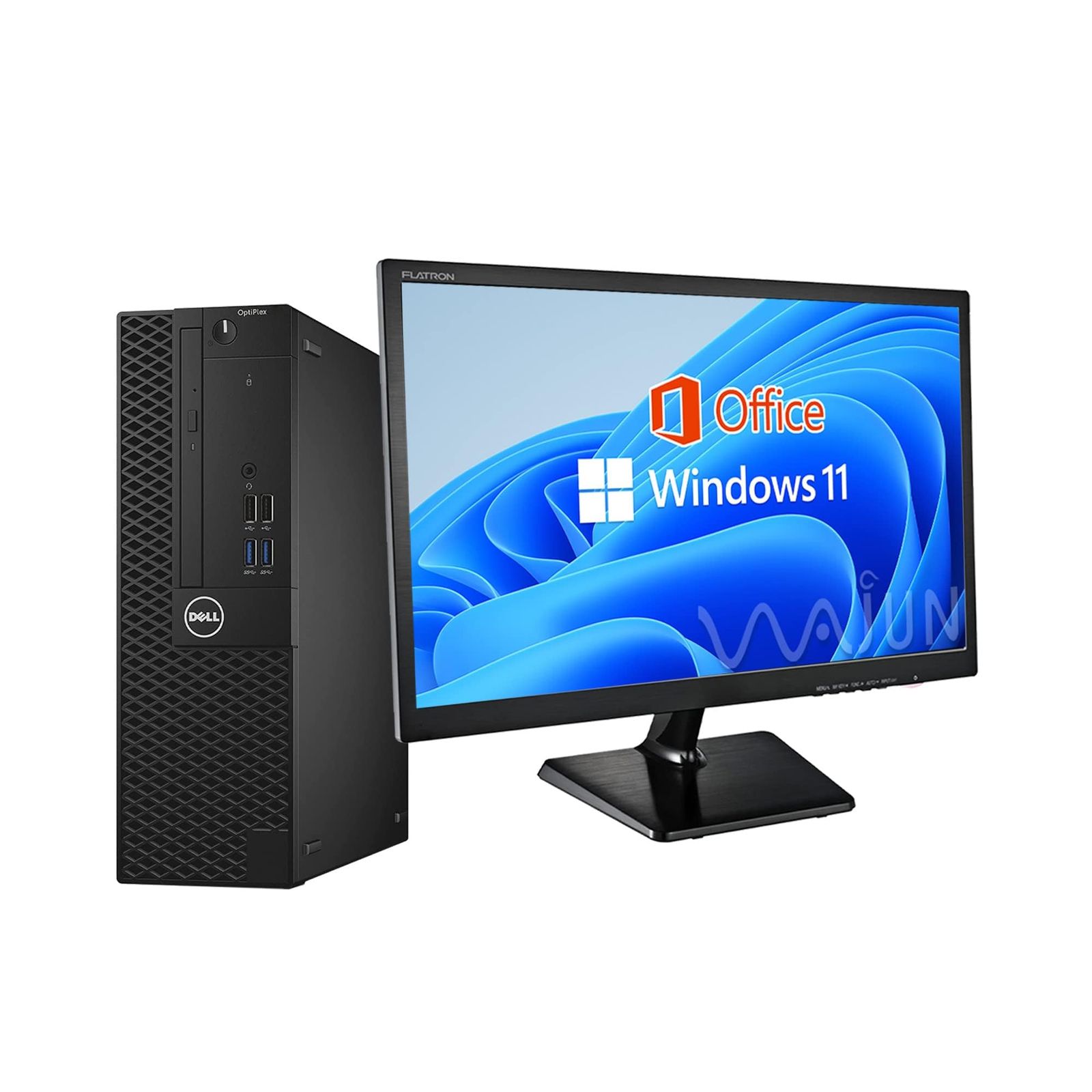 Hu0026B 219 Office 第7世代 ProMS i5-75 34又35又5519型液晶セットWin11 wajunのWIFIBluetoothHDMIDVD8GB1TB デスクトップPC SSD 整備済み品デル