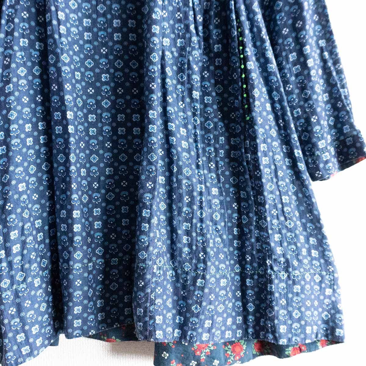 美品】Pero【シルクコットン 花柄 ワンピース】38 ハンドメイド ペロ  