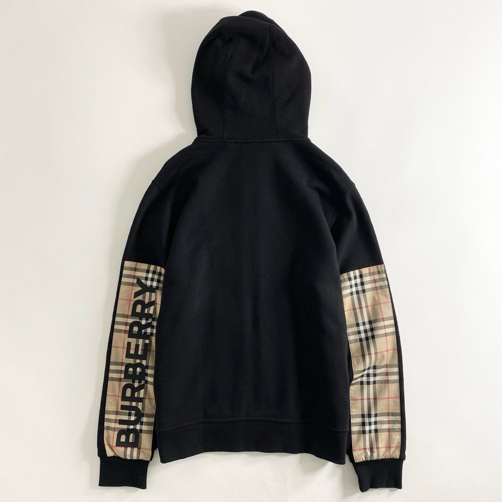 17c2 《美品》 BURBERRY バーバリー Vintage Check Panel Hoodie ノバ
