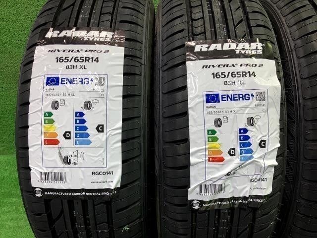 radar サマー レーダー RiveraPro2 165/65R14 4本 7ミリ 2025年