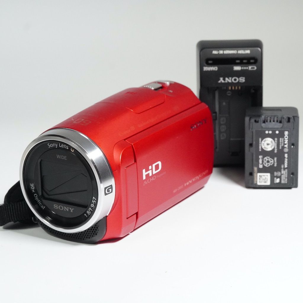 SONY ソニー HDR-CX680 レッド ビデオカメラ /9449 - メルカリ