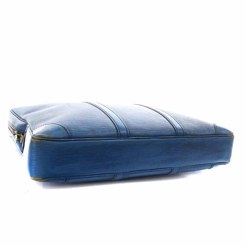 LOUIS VUITTON エピ ヴォワヤージュ ビジネスバッグ トレドブルー