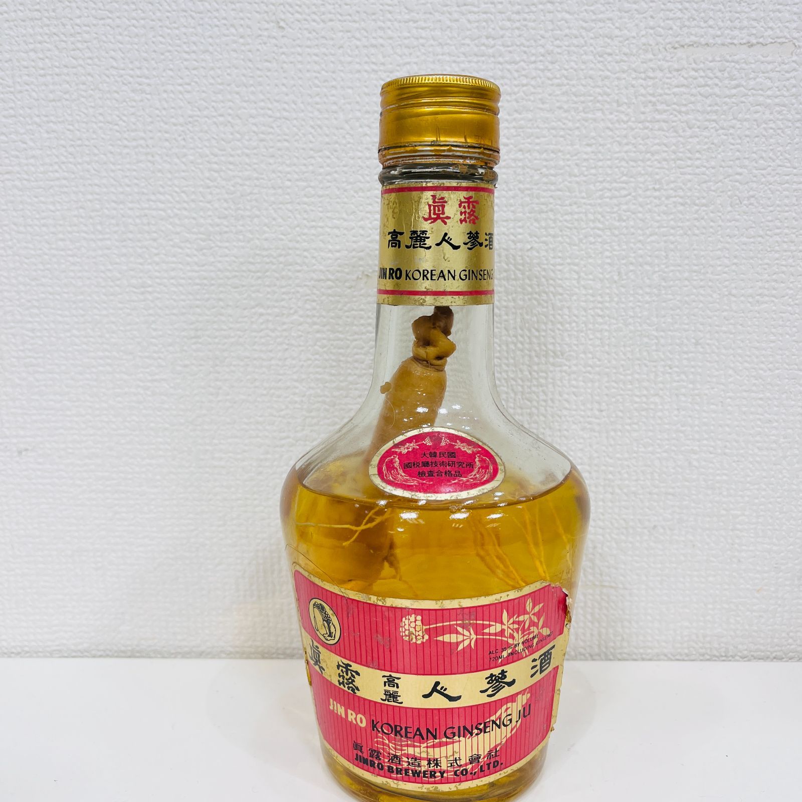 ④特大 高麗人参酒 朝鮮人参酒 古酒 40年以上もの - 長野県のお酒