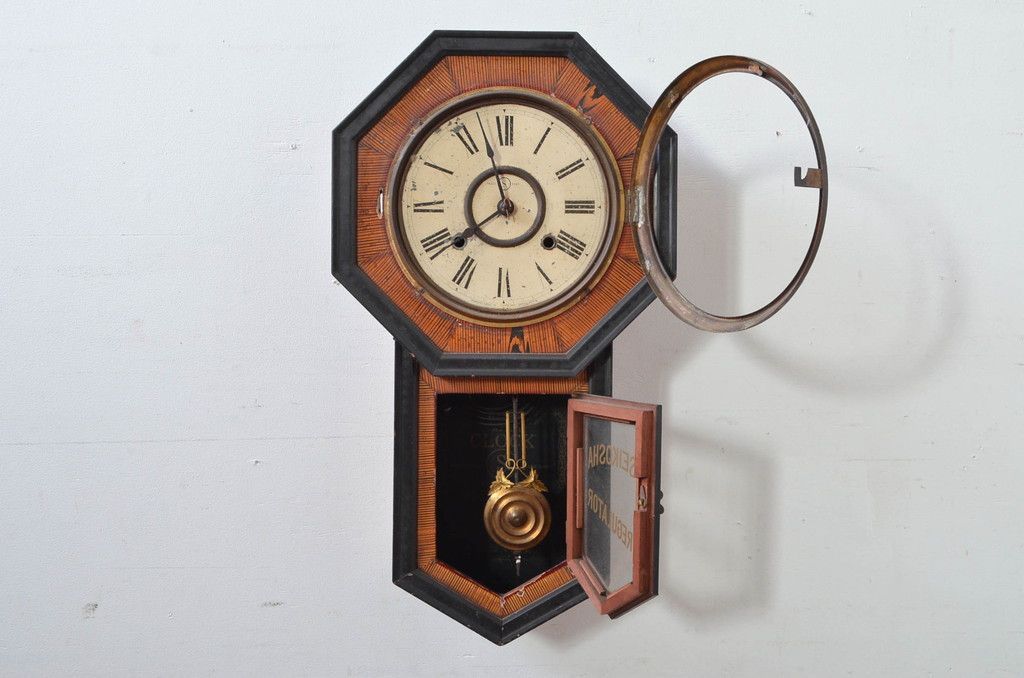 超美品動作品！分解簡易整備済！精工舎 八角振り子時計 良品ヴィンテージ掛時計 超美品動作品！分解簡易整備済！精工舎 八角振り子時計 良品