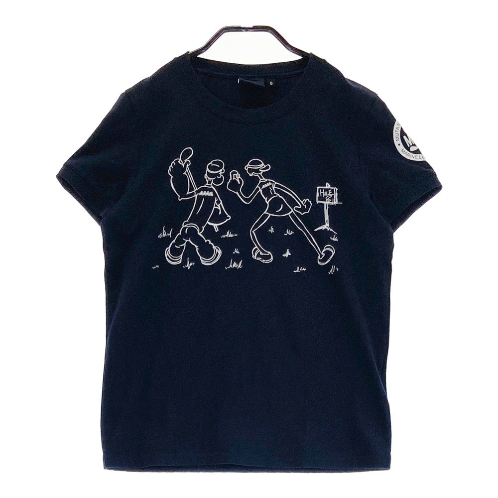 サイズ 0 MUTA MARINE ムータマリン ×POPEYE 半袖Tシャツ プリント ネイビー系 240101490951 ゴルフウェア レディース ストスト
