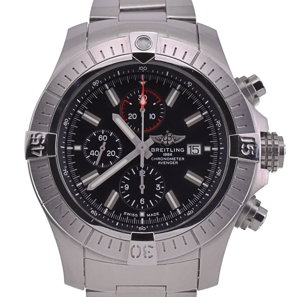 ブライトリング BREITLING A13375 スーパーアベンジャー  クロノグラフ  自動巻き メンズ美品箱付き Q#132613