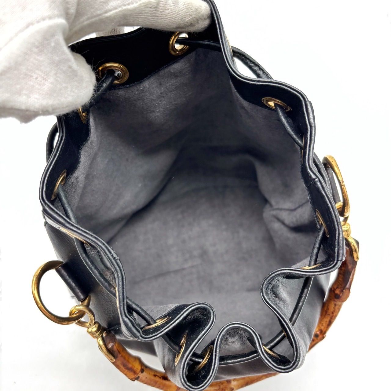良品】 OLD GUCCI オールドグッチ トートバッグ ハンドバッグ 巾着 