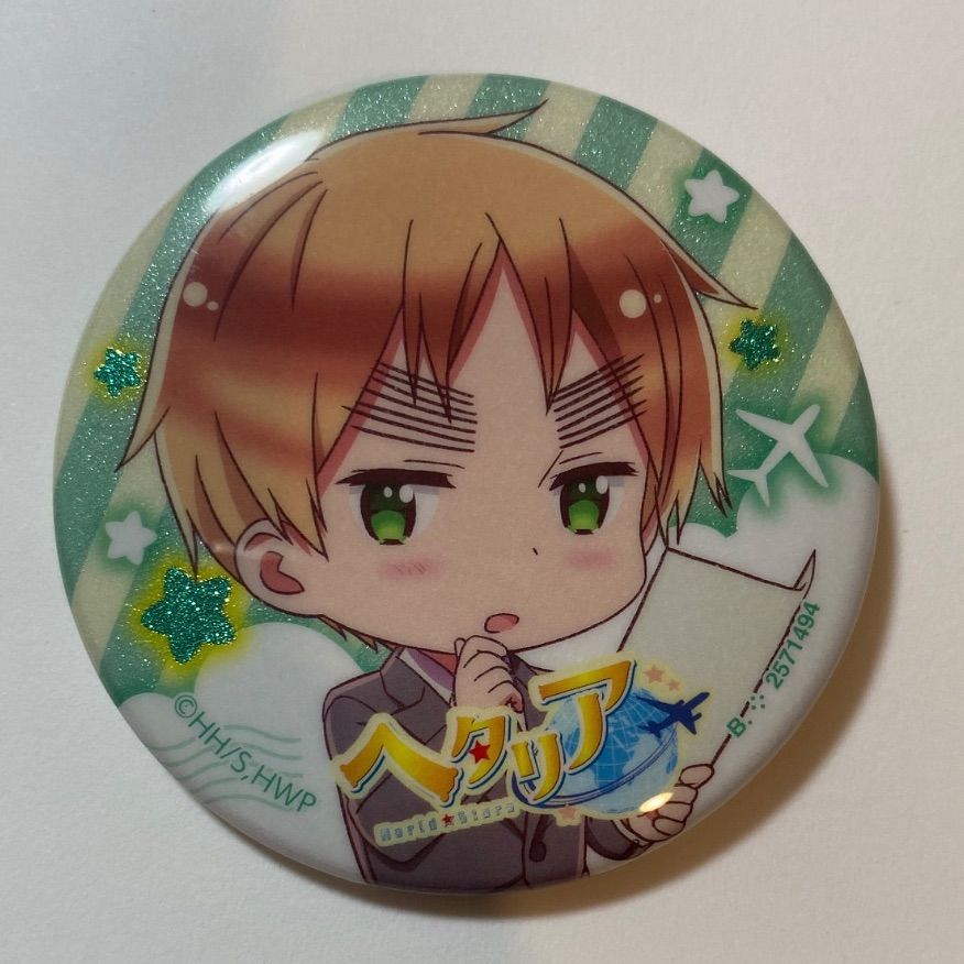 ヘタリア 缶バッジ イギリス World☆Stars カプセル缶バッジ