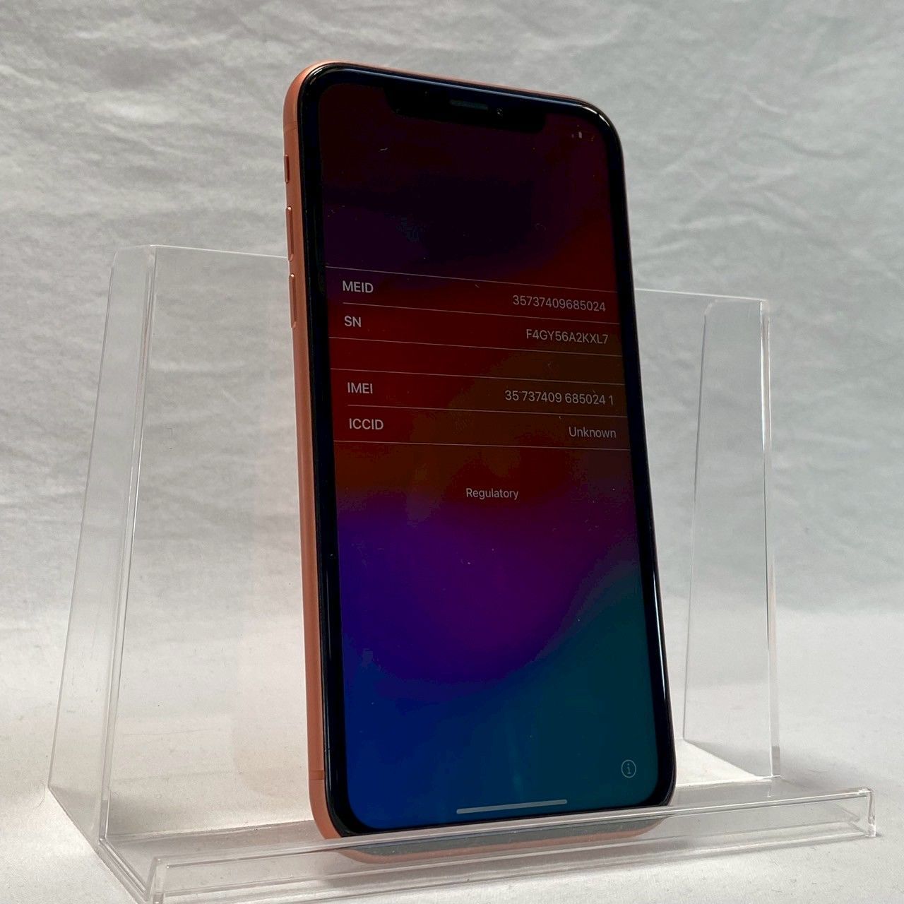 美品】iPhone/XR/64GB/コーラル/本体のみ/バッテリー77％ コレクション