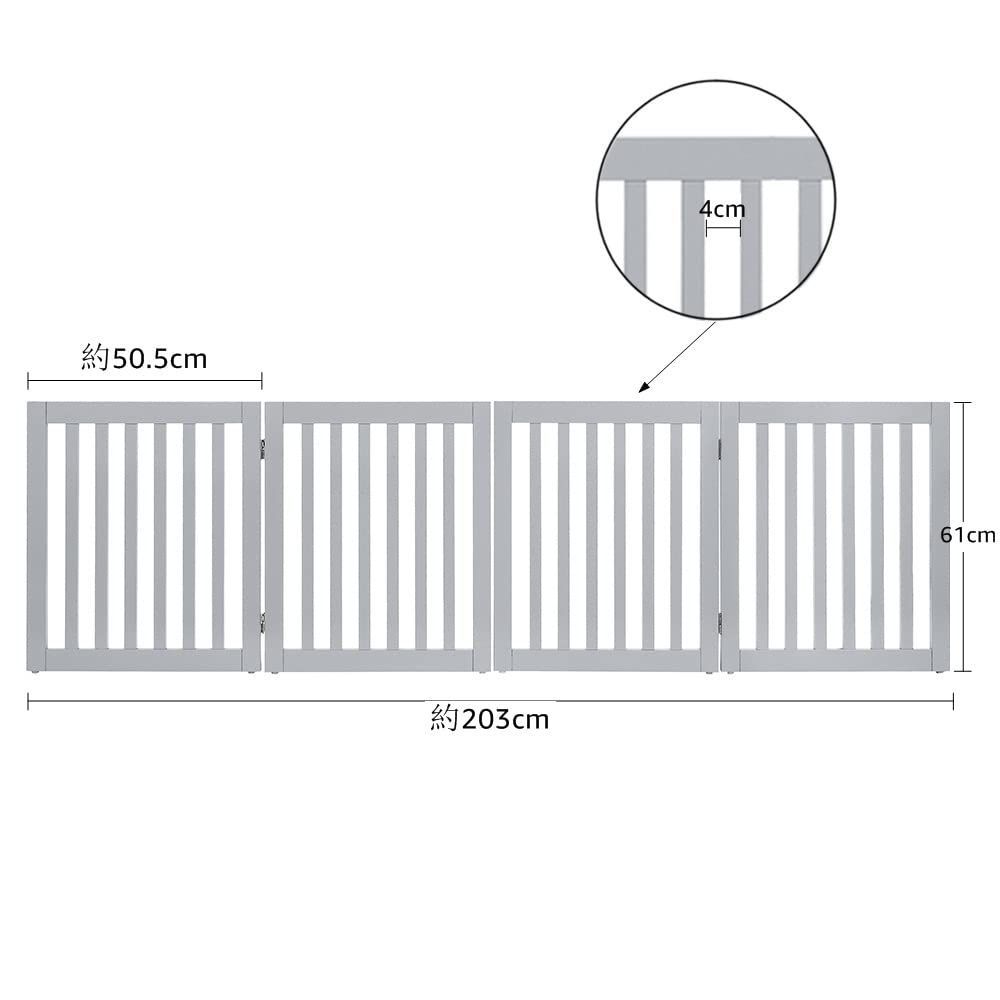 数量限定】木製犬用ゲート、折り式バリア、ペット用家具フェンス