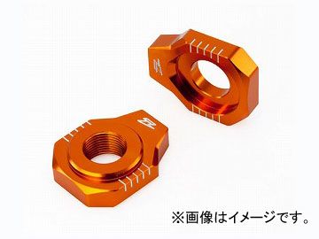 2輪 ZETA アクスルブロック オレンジ ZE93-5427 JAN：4547836201424