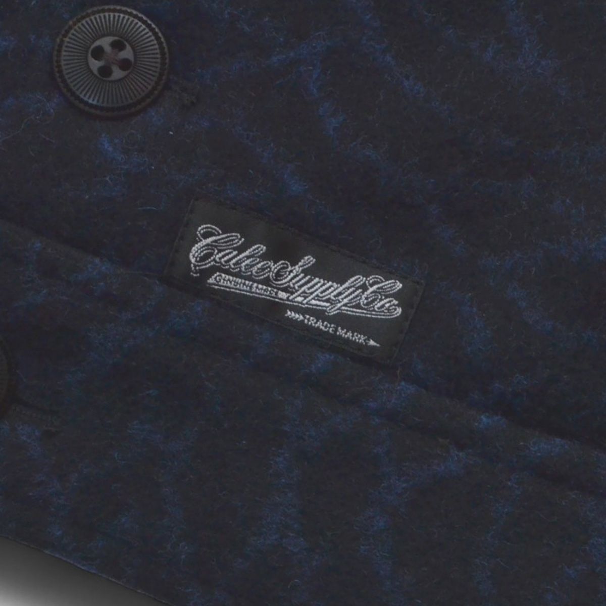 CALEE キャリー スポーツジャケット DOUBLE JACQUARD WAVE PATTERN