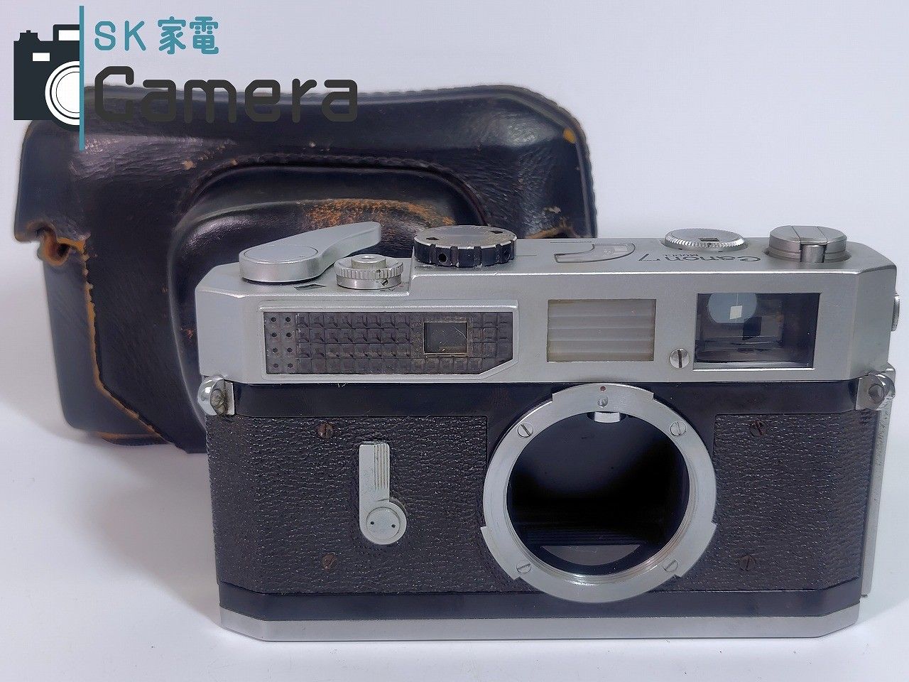 Canon MODEL 7 レンジファインダー シャッター 露出 動作 キャノン Canon7 革ケース付