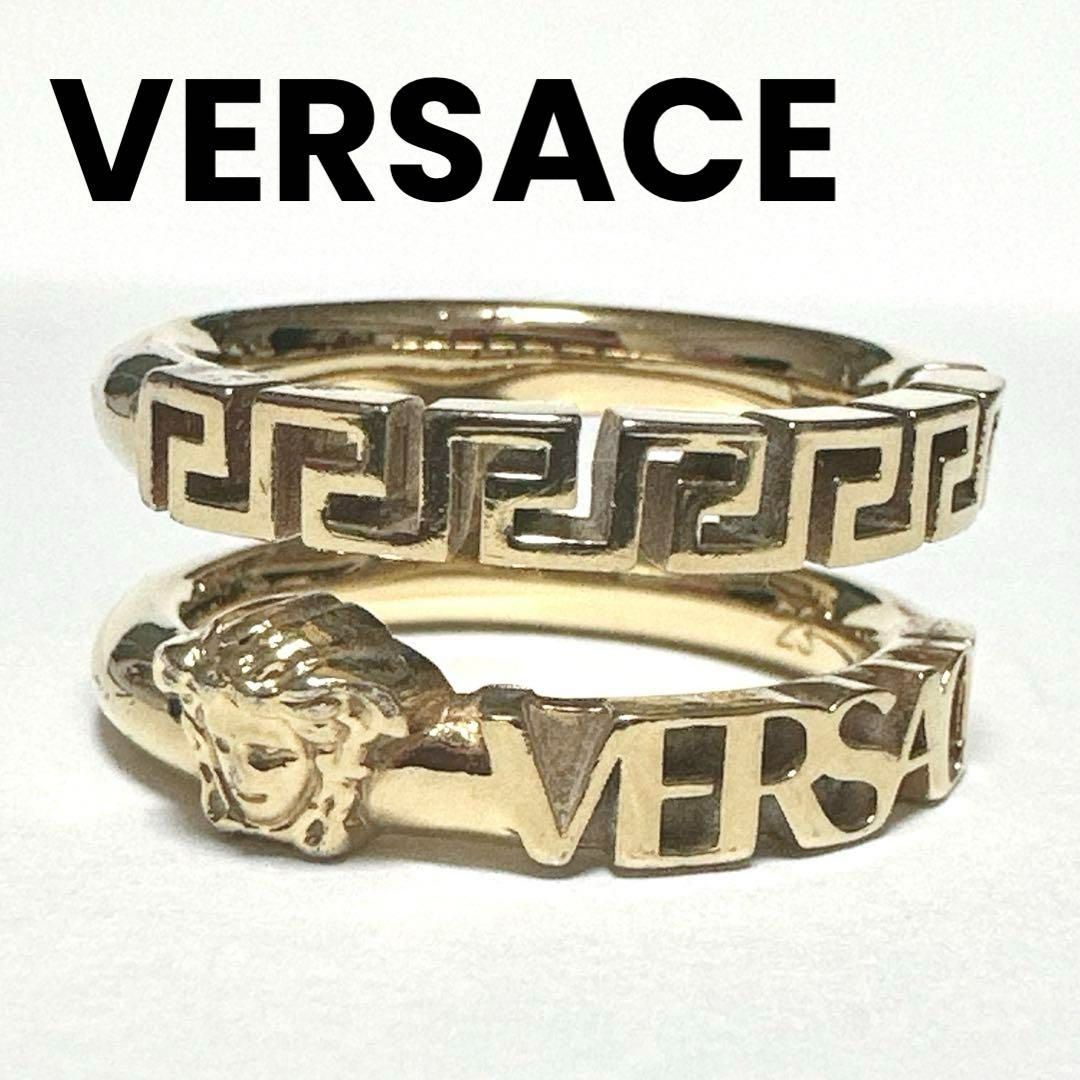 VERSACE ヴェルサーチ 指輪 リング メデューサ GP ゴールド メンズ