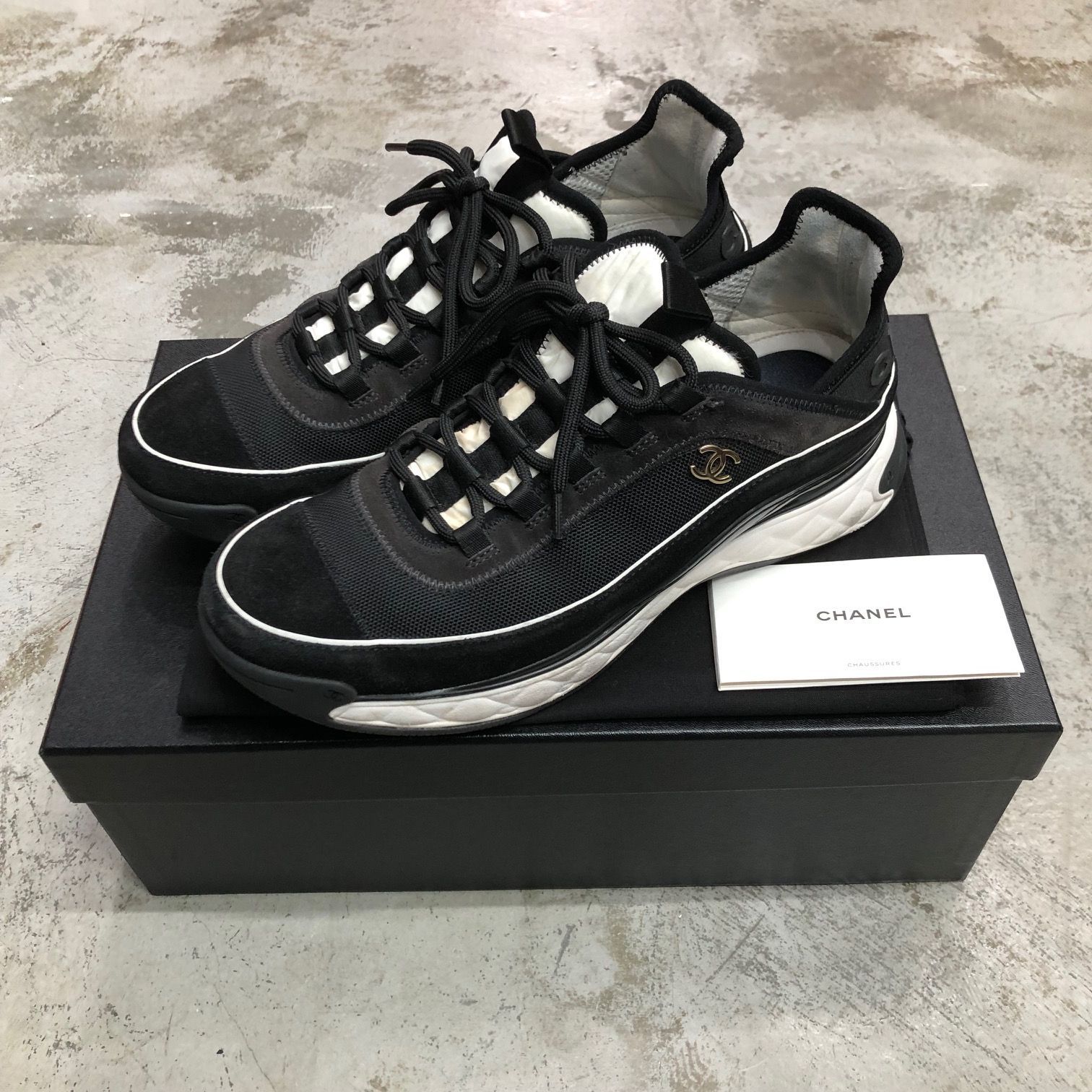 CHANEL 22AW ココマーク G39072 スニーカー シャネル イタリア製