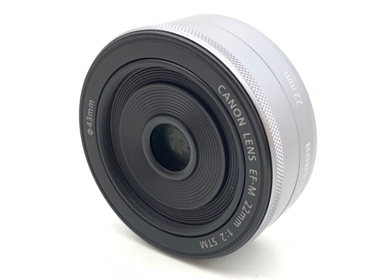  並品 キヤノン EF M 22 mm F 2 STM シルバー レンズ(単焦点) カメラ