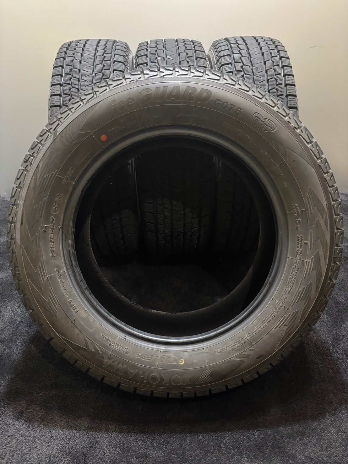 ☆225/65R17 YOKOHAMA/ice GUARD G075 24年製 スタッドレス 4本