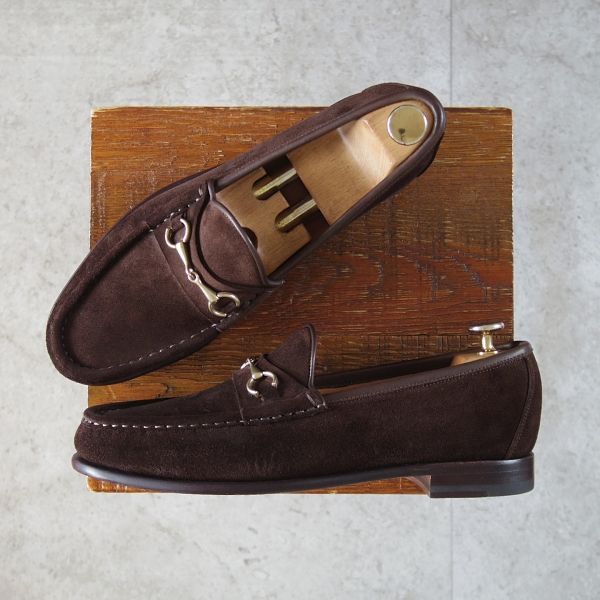 【極美品】CARMINA　カルミナ　ローファー　スエード 未使用☆(スペイン製)カルミナ SIZE 7【定価￥69,300-☆ビット