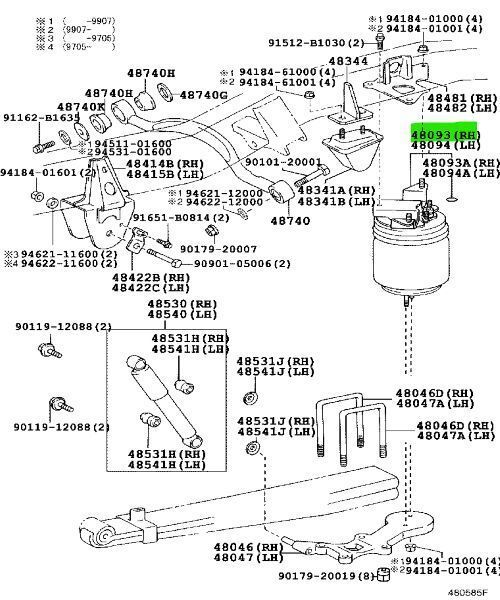 トヨタ 純正 コースター リヤサスペンション スリーブSUB-ASSY RH