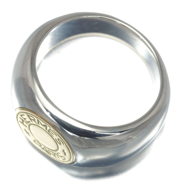 エルメス リング セリエ クルードセル 9号 K18YG/シルバー800 #165112  