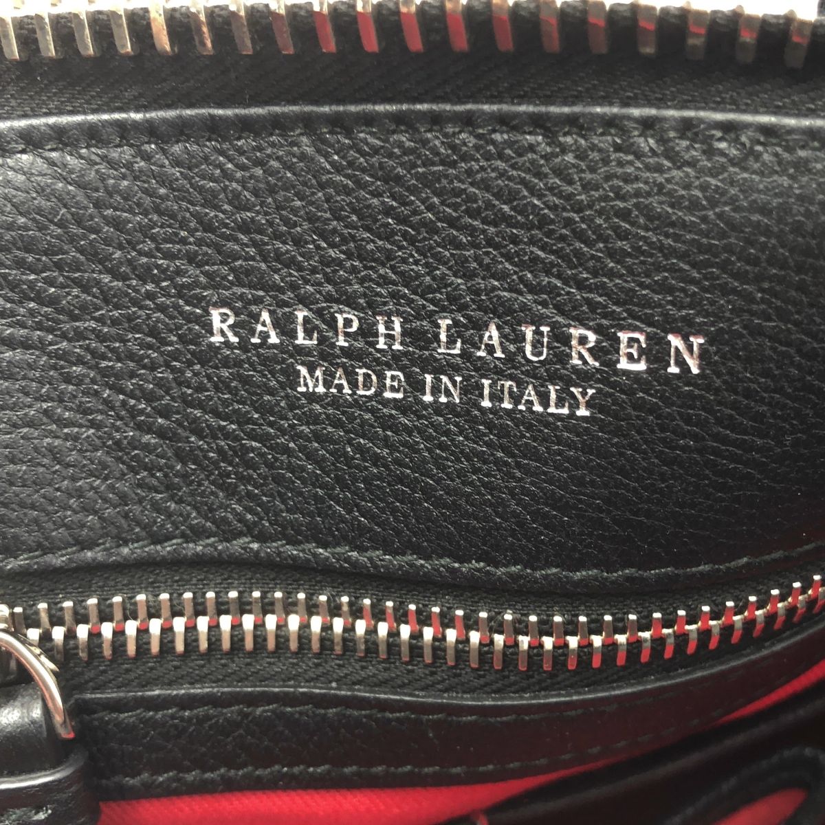 ラルフローレン リッキー ハンドバッグ 2way ショルダー レザー シルバー 美品】 RALPH LAUREN / ラルフローレン | Ricky リッキー / 27