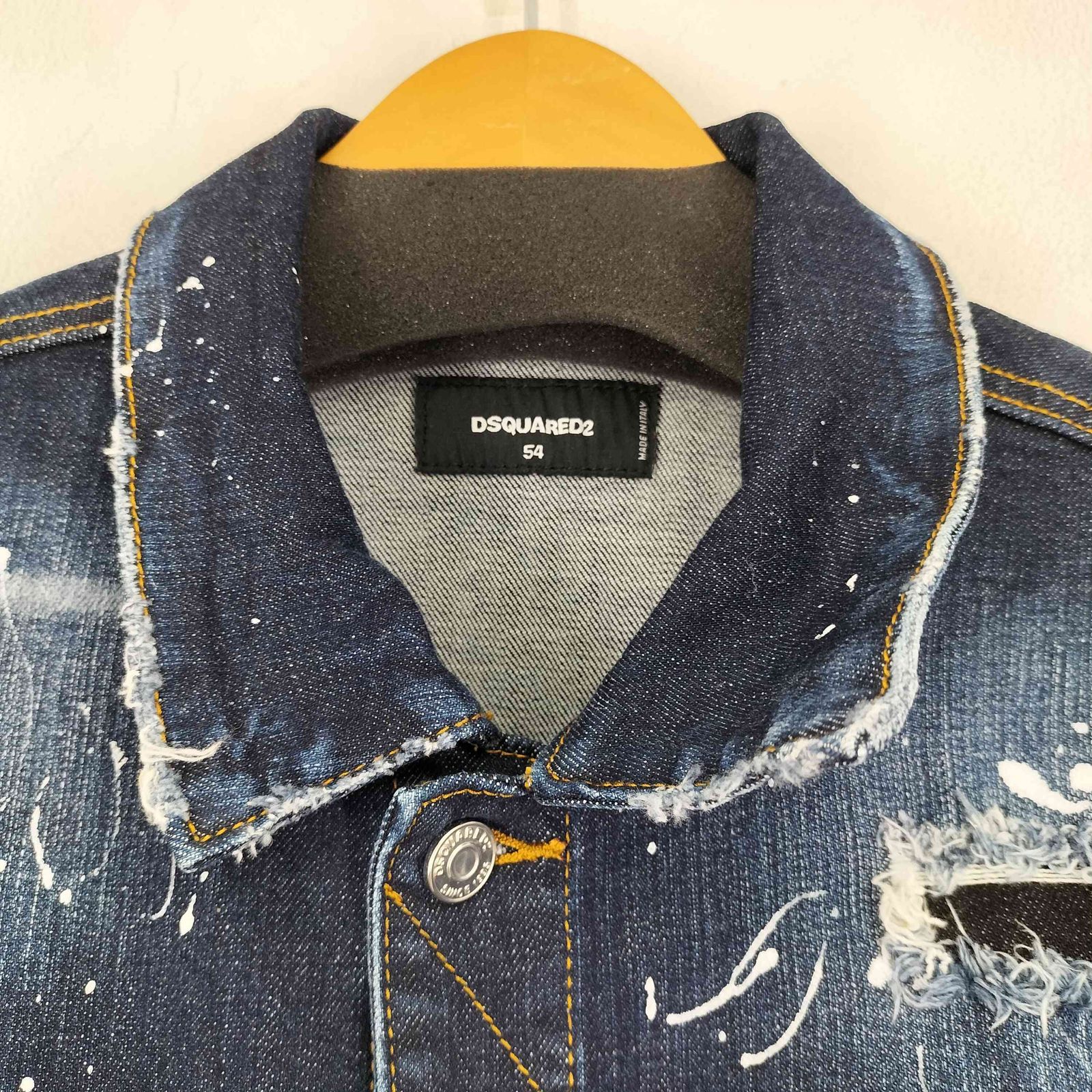 ディースクエアード DSQUARED2 ペイント加工 デニムジャケット メンズ