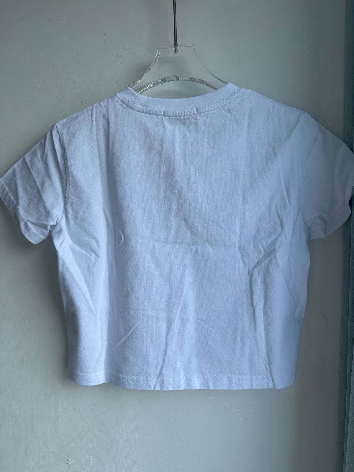 24時間内発送】MIU MIU クロップドTシャツ ホワイト Miu Miu