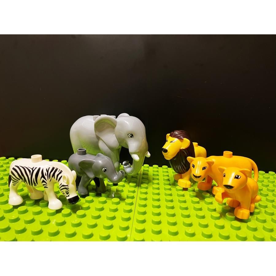 LEGO レゴ デュプロ 互換 ブロック 動物 アフリカ サバンナ 10体セット