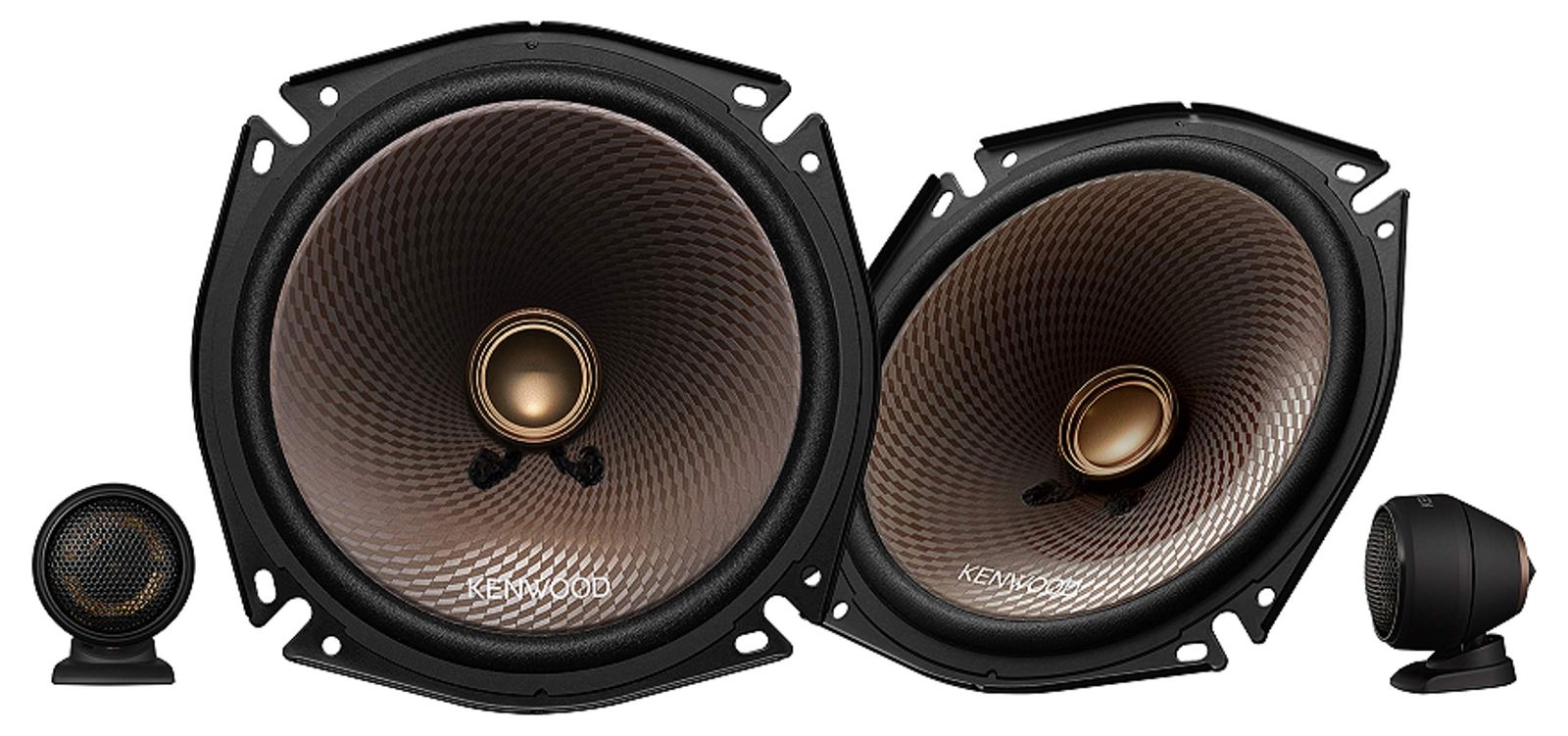 ケンウッド 17cm カスタムフィットスピーカー KFC-RS174S ハイレゾ対応 KENWOOD [17cm] [ツィーター付]