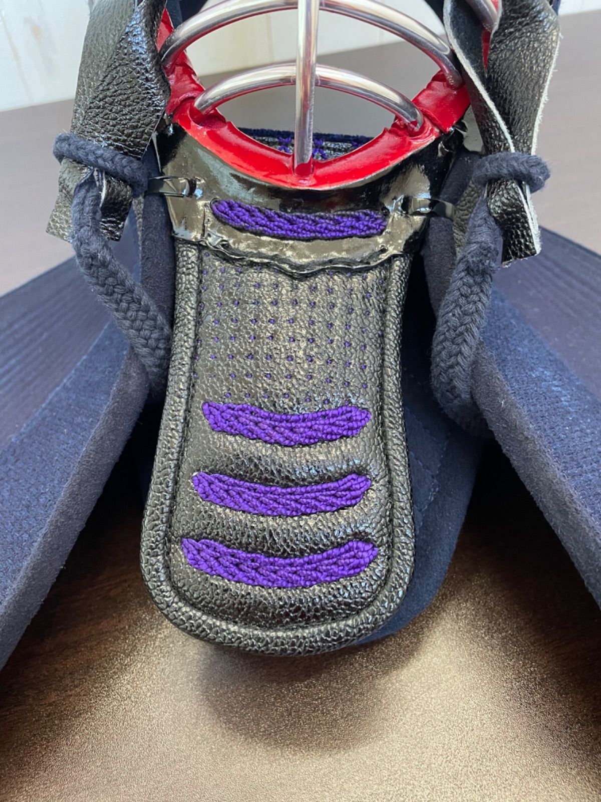 a338☆剣道防具☆面単品☆幼年用☆つむじ60.5☆面金12本☆内輪が