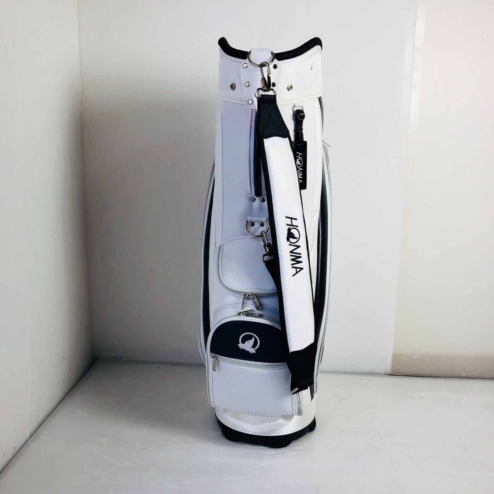 未使用品 HONMA ホンマ 9インチ ホワイト キャディバッグ ゴルフ