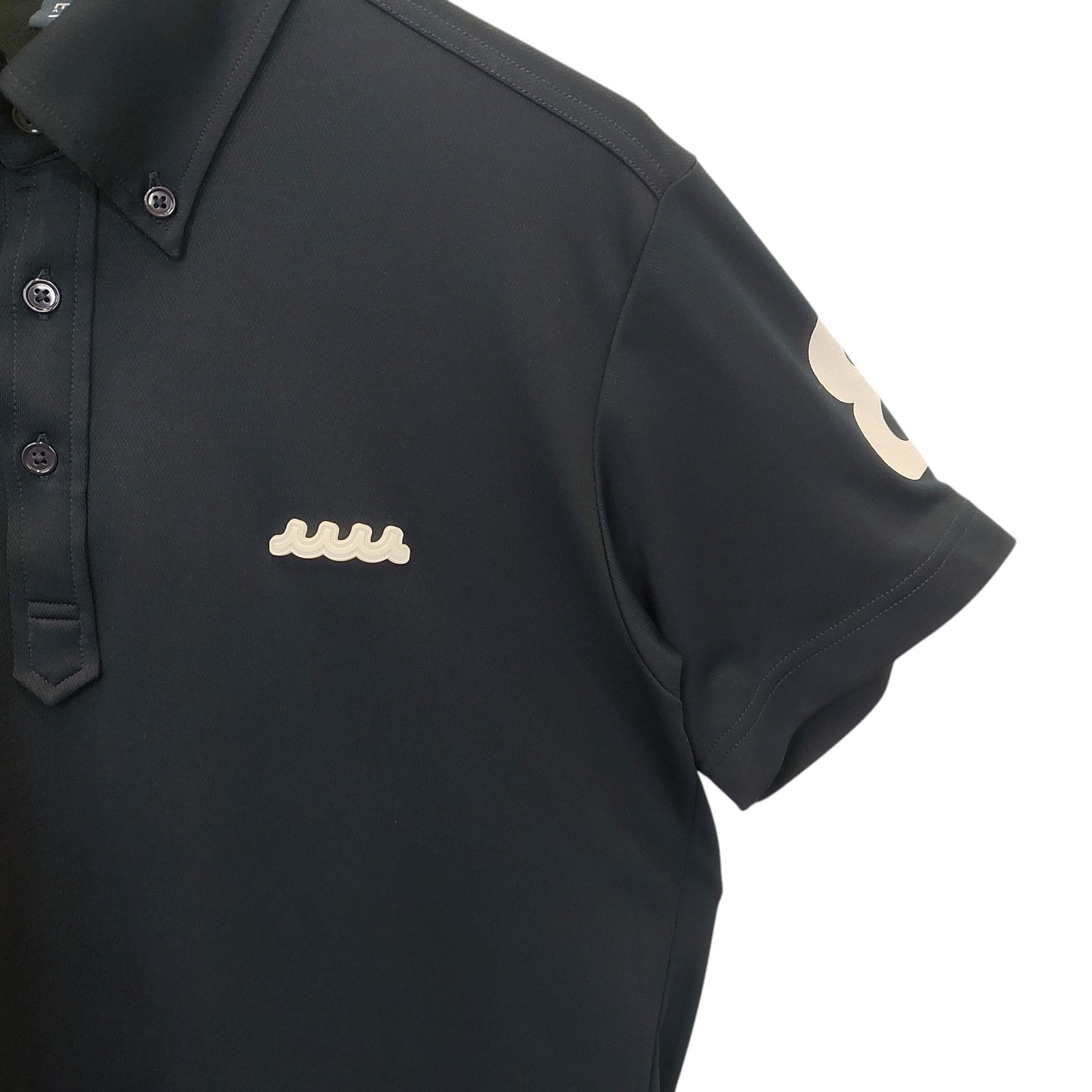 【美品】UNITED ARROWS GOLF M ゴルフ ポロシャツ ネイビー ✨美品✨ ビームスゴルフ BEAMSM ポロシャツ ネイビー 刺繡