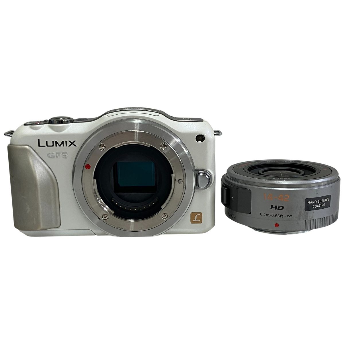 【美品】Panasonic DMC-GF5X ホワイト 14-42mmレンズ付き Panasonic LUMIX DMC-GF5X 14-42mm F3.5-5.6 ホワイト レンズ