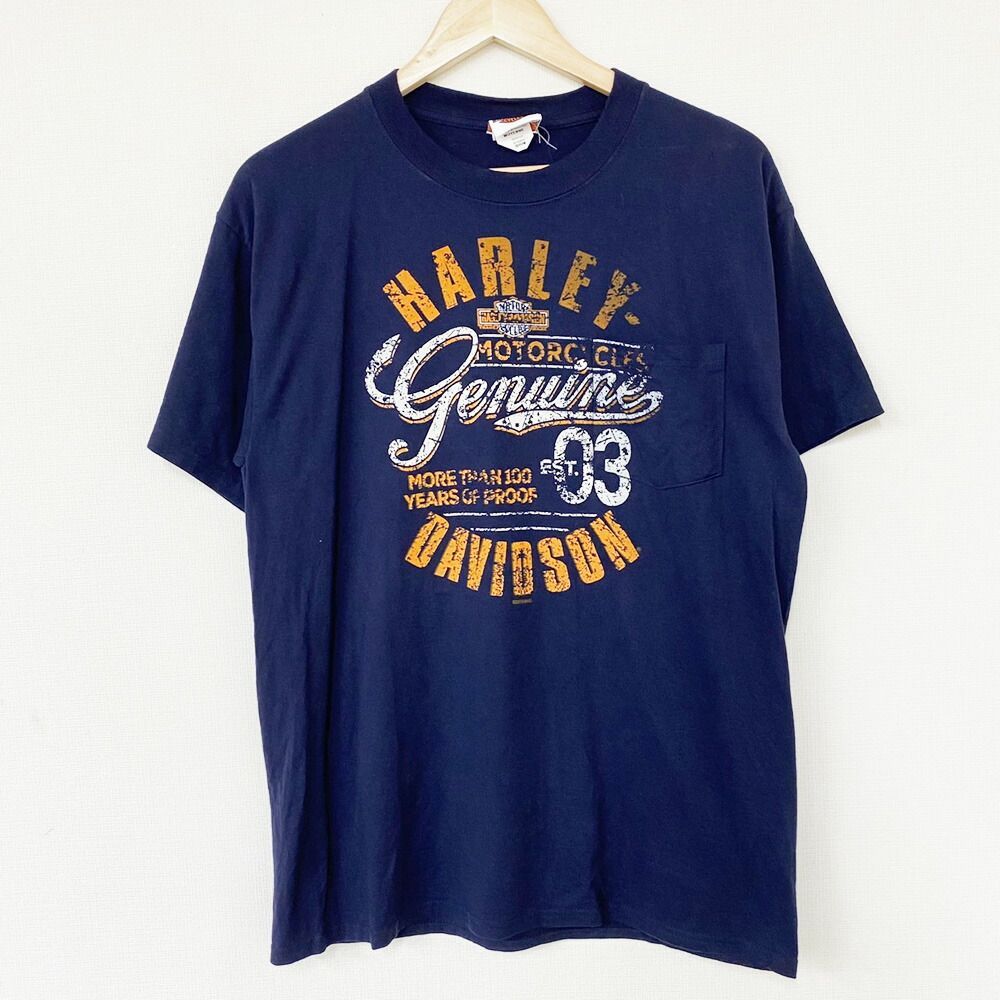 ハーレーダビットソン HARLEY-DAVIDSON Tシャツ 両面 プリント Genuine