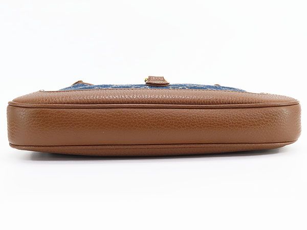 GUCCI ワンショルダーバッグ ジャッキー GG柄 レザー　デニム GUCCI レアほぼ新品 グッチ ジャッキー 1961 GGジャカードデニム