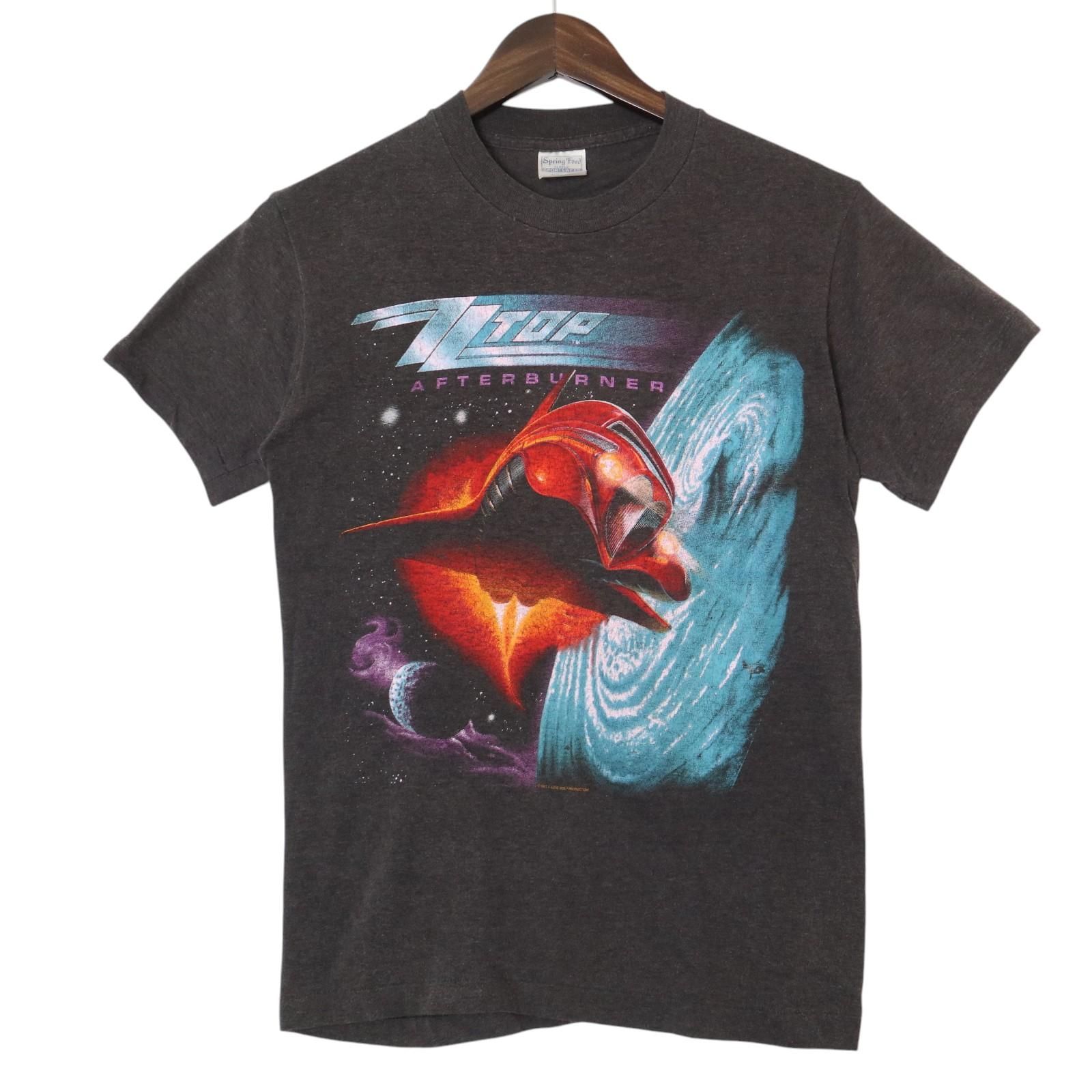 80年代 Spring Ford ZZ TOP Ｔシャツ バンド バンT ブラック (メンズ M)  古着 A4350