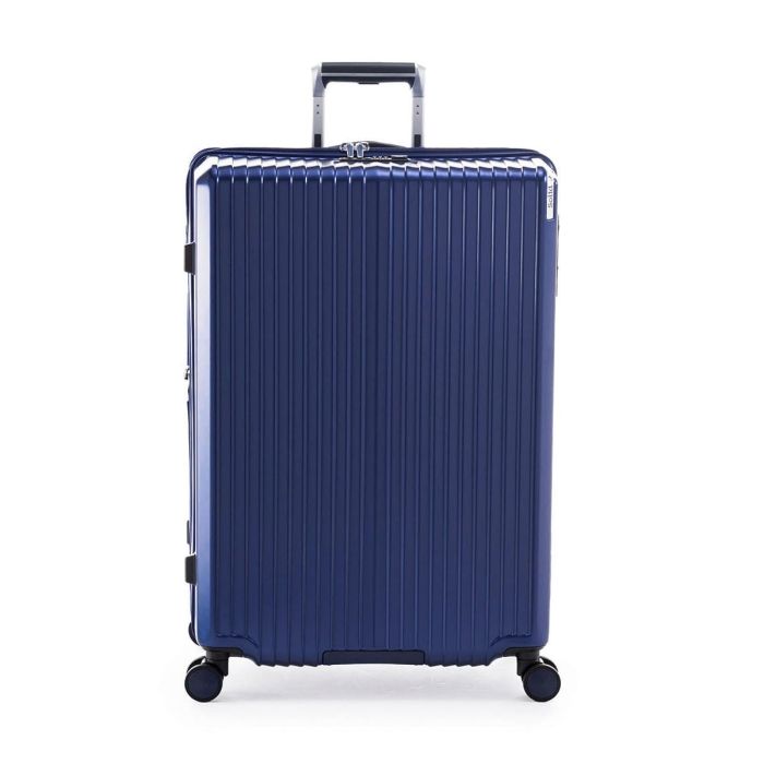 4営業日で発送 A.L.I ALI07528W スーツケース ジッパータイプ 104L 拡張機能付き マットブルー ALI-075-28W