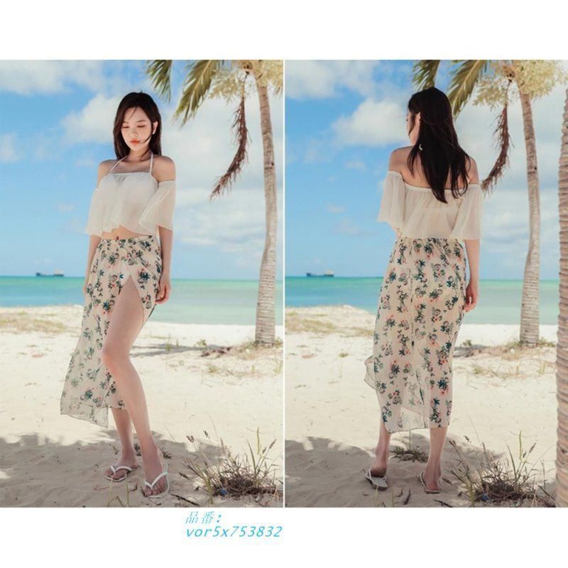 セール開催中！ 水着 レディース 体型カバー ビキニ 4点セット 女性用水着 ホルター オフショル フェミニン vor5x753832 即日発送可！