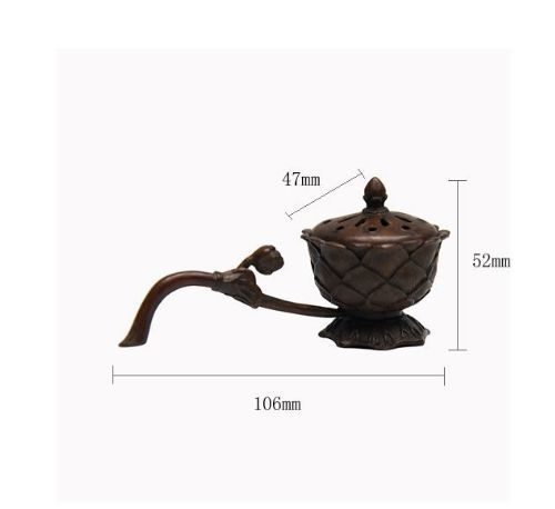 開運香炉 紫銅 蓮の花 銅器 銅製品風水 置物 工芸品 装飾品