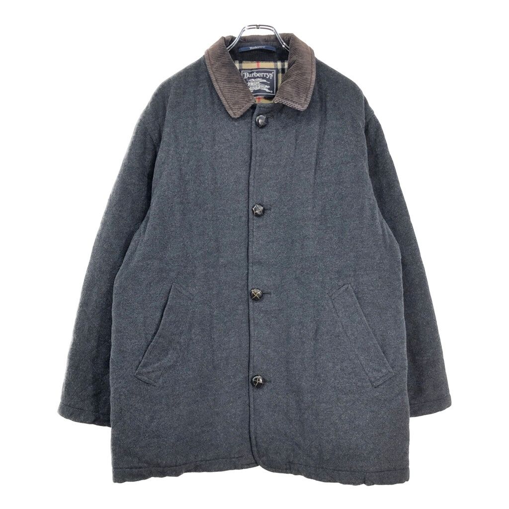 90年代 スペイン製 Burberrys バーバリーズ ウール ハーフコート