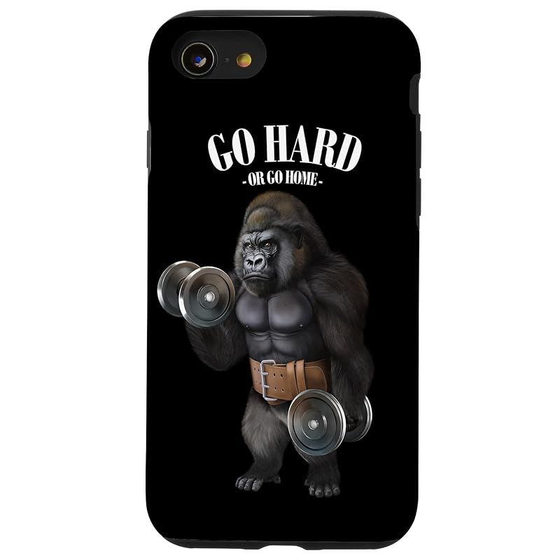 新品　iPhone SE (2020) / 7 / 8 Gorilla 筋トレ ダンベル付き フィットネスジム スマホケース