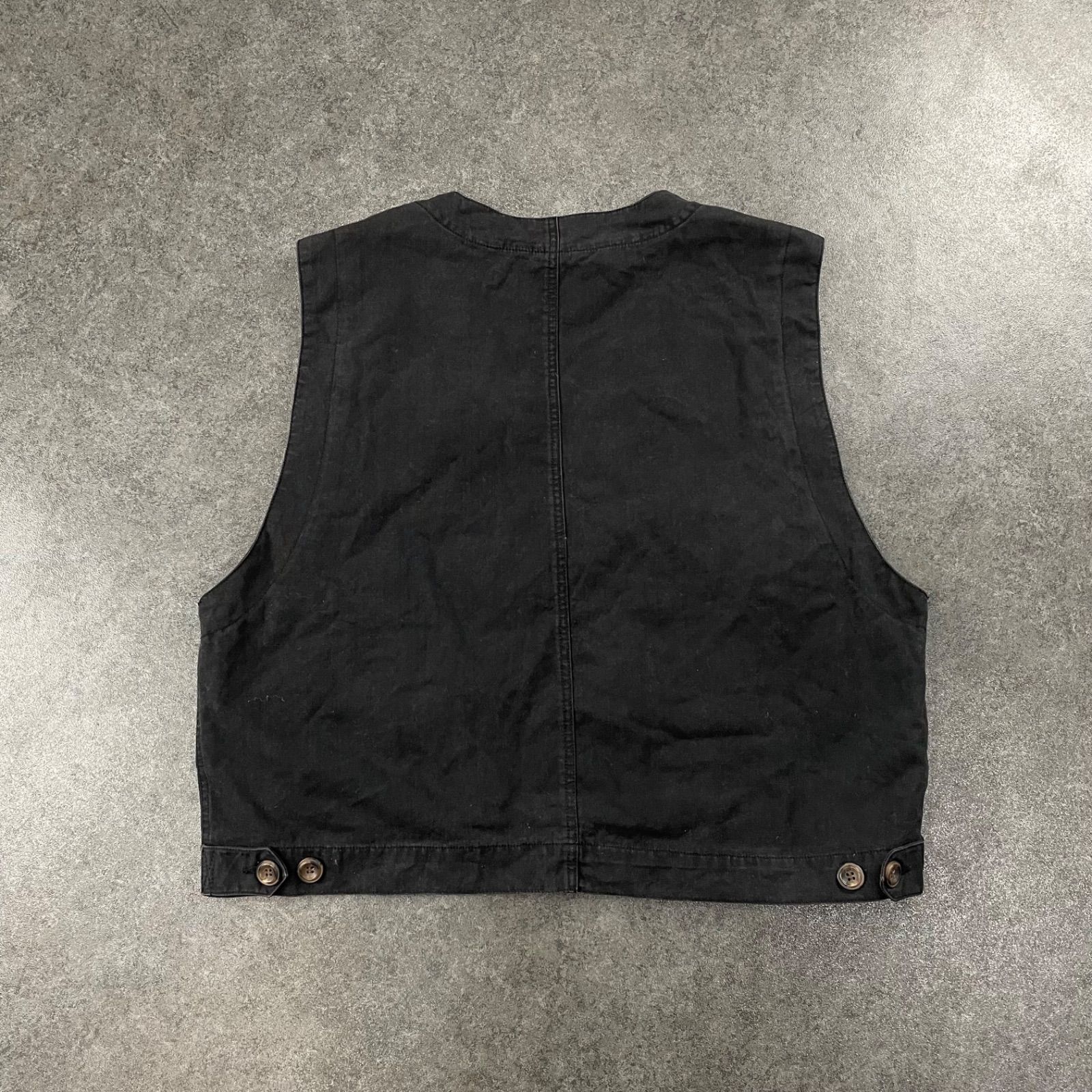 WOOLRICH ベスト00s 美品 00s Woolrich Fishing Vest Black ウールリッチ フィッシングベスト