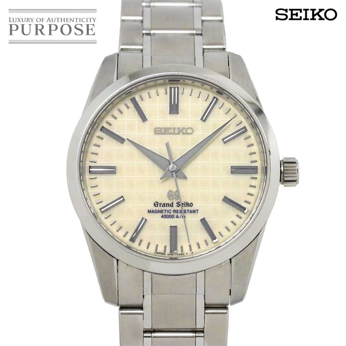 セイコー SEIKO グランドセイコー SBGX039 メンズ 腕時計 マスターショップ 9F61 0AA0 アイボリー クォーツ GRAND SEIKO 90275701