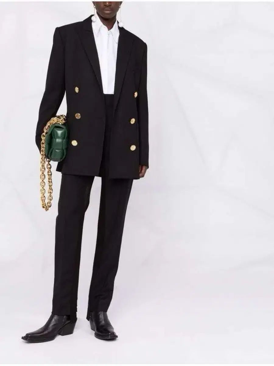 BALMAIN バルマン ゴールド ボタン ダブル ブレスト ウール ジャケット 36 サイズ