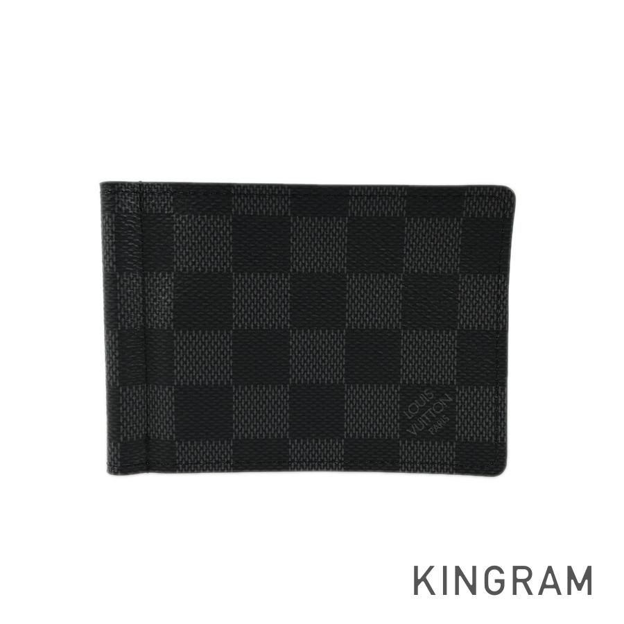 ルイ・ヴィトン LOUIS VUITTON ダミエ グラフィット ポルトフォイユ パンス N41623 PVC マネークリップ sh【中古】