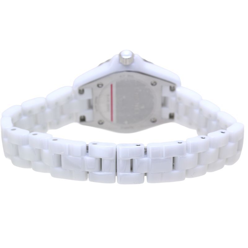 CHANEL シャネル J12 ホワイトセラミック 8Pダイヤ H2570 ホワイト  