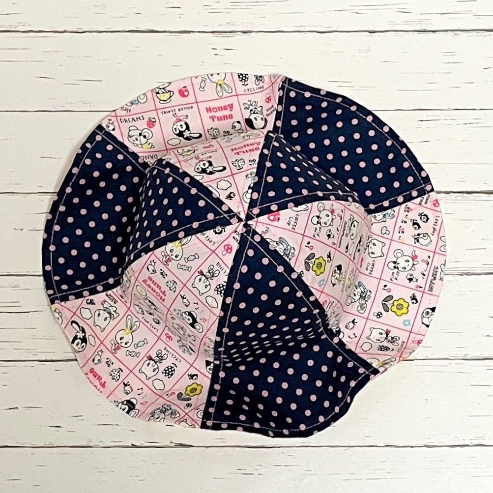 チューリップハットハンドメイドはいから横丁ハニーチューン生地