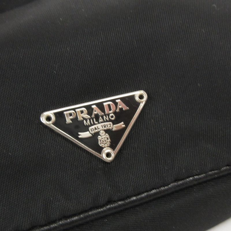 プラダ PRADA がま口 コインケース 小銭入れ ナイロン 三角